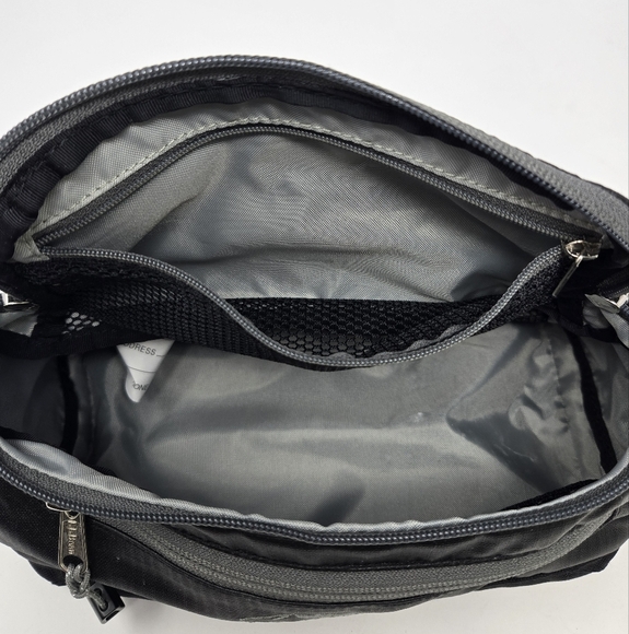 L.L.BEAN TRAVEL LOT 2 TOILETRY KITS BLACK POUCH CASE ORANGE HANGING BAG UNISEX - Picture 8 of 16